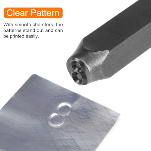 HARFINGTON 27pcs Letter Stamp Set 3/64" 1mm High Tool Steel A-Z & Punch Press Tools Metal Stamps Set Hammer Hand Punch for Metal Plastic Wood Leather Brass Stamping - size: 1mm