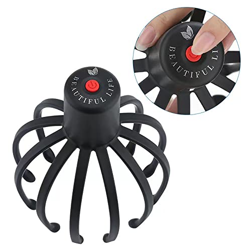 Electric Scalp Massager with 3 Modes, 360 Degree Head Massager, Cordless Portable Head Scratcher for Stress Relax