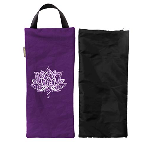 Yoga Sand Bag Cotton Unfilled for Yoga Weights and Resistance Training - color: Purple