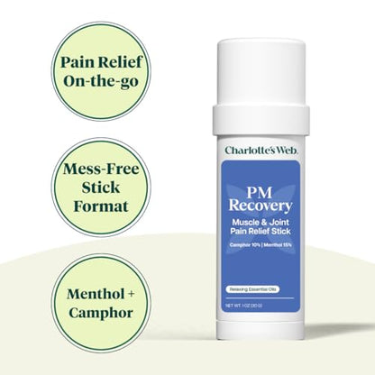 Charlotte's Web Evening Recovery Muscle & Joint Relief Stick 1oz