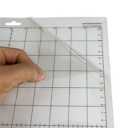 Standard Grip Cutting Mat for Silhouette Cameo - 12" x 24" 4 Pack 12"x12" 4 Pack Adhesive Cut Mat Replacement Set Matts Vinyl Craft | 12x24 4 Pack, 12x12 4 Pack - color: Standard Grip 8 Packs