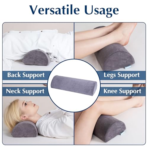 Knee Pillow for Back Sleeping, Grey - size: Large