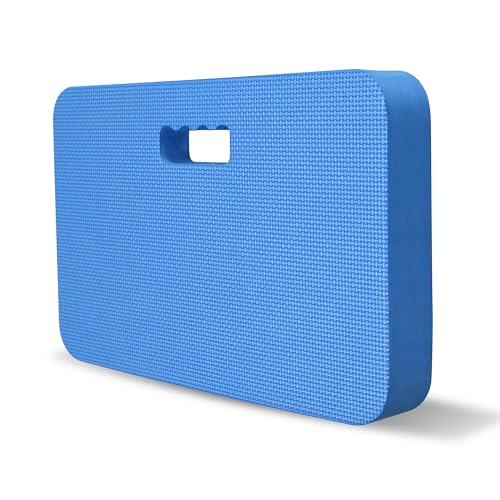 Gardzen Extra Thick Garden Kneeling Pad | EVA Foam Kneeler Pad for Gardening, Baby Bath, Yoga, Pilates, Exercise, 18" x 11" x 1.5", Blue - size: 18" x 11" x 1.5" - 1 Pack