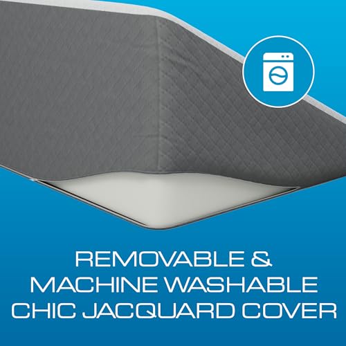 Kolbs Bed Wedge Pillow for Sleep Apnea, FSA Eligible Acid Reflux, and Back Pain Relief, with Chic Jacquard Cover - Headboard Wedges for Sleeping (Standard Width 7.5" Height) - size: Standard Width 7.5" Height - Grey