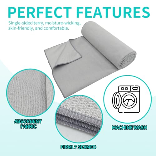 2 Pack Yoga Mat Towels with Grip Dot,Anti-Slip Hot Yoga Towel,Absorbent Microfiber Sweat Mat Cover Towel,Bikram Pilates Fitness