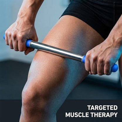 17.5”Muscle Roller Massage Roller Stick for Myofascial Release - color: Blue