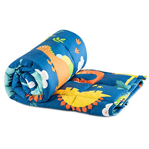 Sivio Cotton Weighted Blanket for Sleeping, 36"x48" 3 lbs, Blue Dinosaur - color: Blue Dinosaur, size: 36"x 48" 3lbs