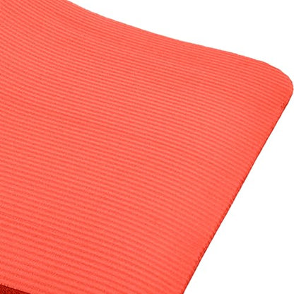 BalanceFrom 1-inch Thick 71x24 Inches Extra Thick Exercise Yoga Mat - color: Red