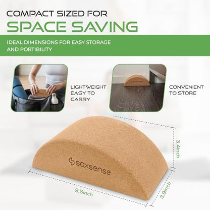 Soxsense Half-Moon Calf Stretcher for Plantar Fasciitis and Balance Trainer