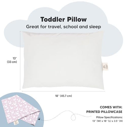 Toddler Pillow with Pillowcase, 13x18 My Little Dreamy Pillow (Alpacas) - color: Alpacas