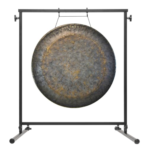 24" to 26" Gongs on Fruity Buddha Stand - Includes Gong, Rope, Mallet, & Stand/Medium Handmade Traditional Chinese Gong/Easy to Assemble Metal Stand/Easy to Play - size: 24" Mother Tesla Gong