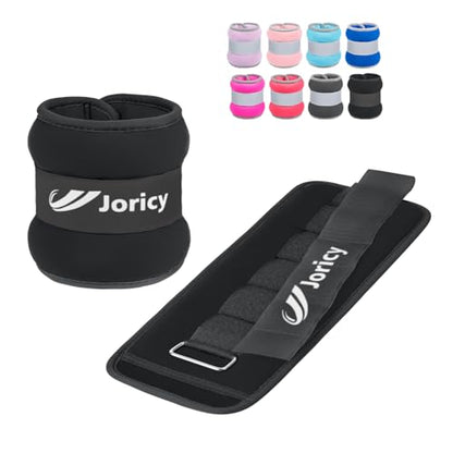 Ankle Weights A Pair of 1/2/3/4/6/8/10/12/20 LBS Wrist Leg Arm Weights for Women Men with Adjustable Straps, Strength weighted for Physical Therapy Running Walking Home Fitness Gym Workout Weight Loss - color: Black