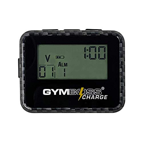 Gymboss Charge Interval Timer and Stopwatch - color: Carbon Black