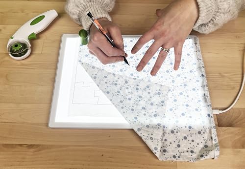 Cutterpillar Glow Elite Mini Light Board — LED Craft & Quilting Light Pad — Compact & Portable 10" x 13" Size — 4 Brightness Levels, Magnetic Base & Self-Healing Cutting Mat - style: Glow Elite Mini