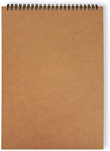 Marte Vanci Hardcover Sketch Book 8.5" x 11" Sketch Drawing Pad with Spiral Bound Drawing Pads for Artists Sketching Drawing, Notebooks (Top Turn Over Type, 30 Sheets) - color: Top Turn Over Type, size: 30 sheets
