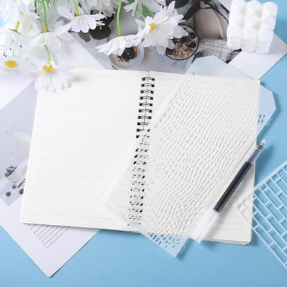 8 Pcs Journal Stencils Bullet Dotted Journals Supplies Planner Stencil | Drawing Templates, Accessories Kit, for Create Calendars Schedule, Journaling, DIY Notebook Cards, Scrapbook Decorations