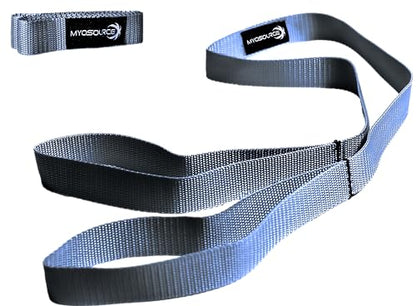 Myosource Kinetic Bands Cheerleading Flexibility Stunt Strap - Improve Stretching and Stunts for Cheer Dance Gymnastics & Physical Therapy – Stocking Stuffers Present for Kids Girls Adults - 12 Colors - color: Silver