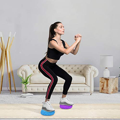 Yes4All Hedgehog Balance Pods for Exercise, Core Body Balancing, Balance Pods for Youth & Adults with Hand Pump - Set of 5 - style: C. Rocky - 6pcs