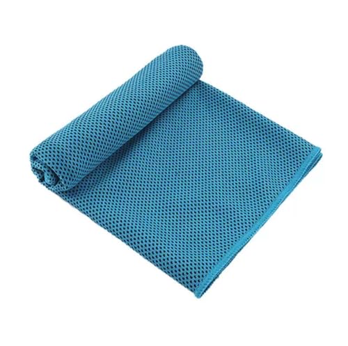 (2 Pack) Yoga Mat, Non-Slip Microfiber Towel for Yoga & Pilates, Thick Absorbent Workout Towel, Mat Cover & Sweat Blue and Green