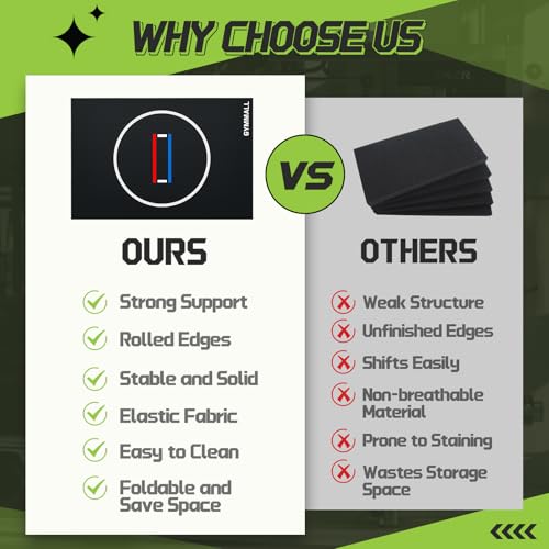 Wrestling Mat 10'x10'/8'x8'/6.6'x10' for Home Outdoor Indoor, 1.2" Thick Foldable XPE Jiu Jitsu Floor Exercise Mat for Gymnastics, PE Training, BJJ, MMA, Martial Art, Grappling, Judo, Boxing, Yoga - color: black, size: 6.6ft*10ft*1.2inch(2m*3m*10cm)