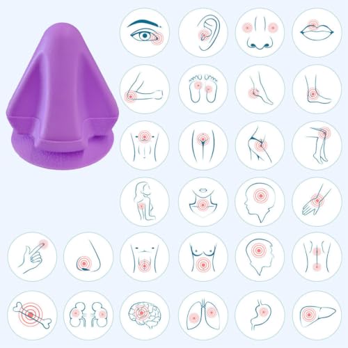 Trigger Point Massage, Massager Ball for Deep Tissue Myofascial Release Physical Therapy, Foot Plantar Fasciitis Pain Relief Psoas Hip Flexor Iliacus Release, Back Muscle Knot Release Tool - color: Purple Pointmassager