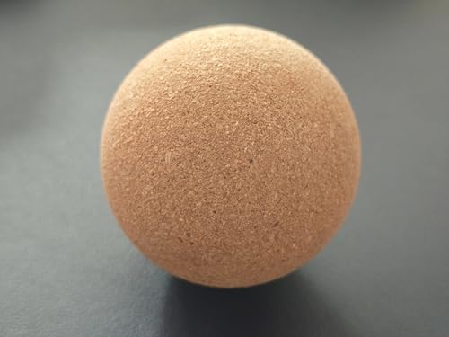 Edemsport Eco Cork Massage Ball – Natural Cork for Yoga, Pilates, Trigger Point & Deep Tissue Massage, Myofascial Release & Muscle Relief Tool (2.36/2.76/3.94 inch – Choose Size) (2,76)