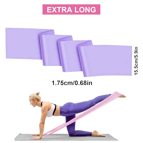 2Pcs Professional Resistance Bands. Latex-Free, Elastic Band, Work Out Bands, Stretch Bands for Working Out Women or Men, Exercise Bands Set for Physical Therapy, Yoga, Pilates