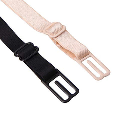 Women's Non-slip Elastic Bra Strap Holder Racer Back - Conceal Straps - color: Multicoloured-12pcs