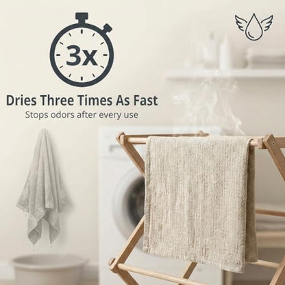 Linen Bath Towels Set of 2 pcs - 20x40-inch - Waffle Weave, Quick Dry - color: Natural Linen, size: Small Bath Towels 2-pack