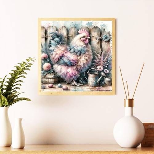 Chicken Diamond Art Kits for Adults, Diamond Painting Kits 14x14 Inch | Diamond Painting Kits for Adults Beginners, Gem Art, 5D Full Drill, DIY Arts and Crafts for Gift Home or Decor - color: Style 56