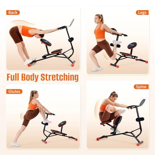 HXD-ERGO Stretching Machine for Full Body Flexibility, Back Stretcher | Quiet Stretching Machine for Lumbar Stretching, Posture Correction and Rehab,Supports up to 220 lbs for Home Gym Use