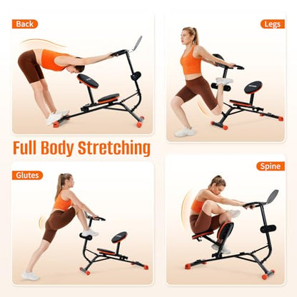 HXD-ERGO Stretching Machine for Full Body Flexibility, Back Stretcher | Quiet Stretching Machine for Lumbar Stretching, Posture Correction and Rehab,Supports up to 220 lbs for Home Gym Use