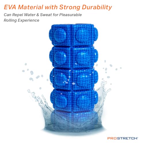 ProStretch Hexi, Mini Foam Roller for Sore Muscles & Deep Tissue Recovery | Travel Textured Foam Roller for Deep Tissue Therapy, Muscle Massage & Myofascial Trigger Point Release