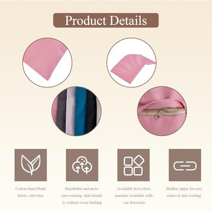 Cotton Weighted Eye Pillow Case Covers, 6pcs Soft Cooling Eye Pillow Cases