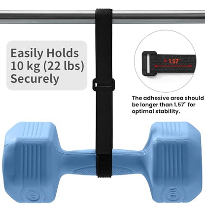 Trilancer 0.8"x16Ft Reusable Cable Ties, Hook & Loop Straps with 25 Buckles | Adjustable, Cut to Length, Ideal for Wire Management, Cord Organizer, and Cable Straps, Black - size: 0.8'' x 16Ft