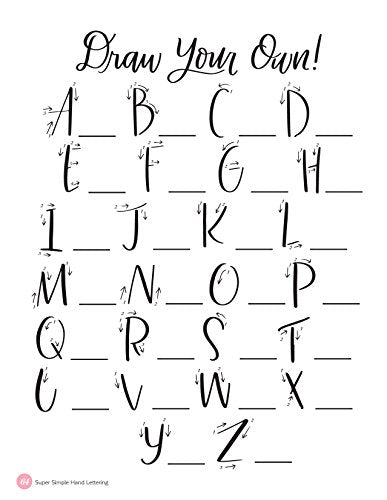 Super Simple Hand Lettering: 20 Traceable Alphabets, Easy Projects, Practice Sheets & More! (Design Originals) Beginner Lettering and Calligraphy Workbook with Tracing Vellum Paper and Step by Step