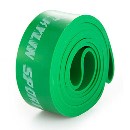 Resistance Band Assisted Pull Up Bands Training Yoga Pilates Elastic Loop Stretch for Cross Workout Gymnastics Power-Lifting - color: Green