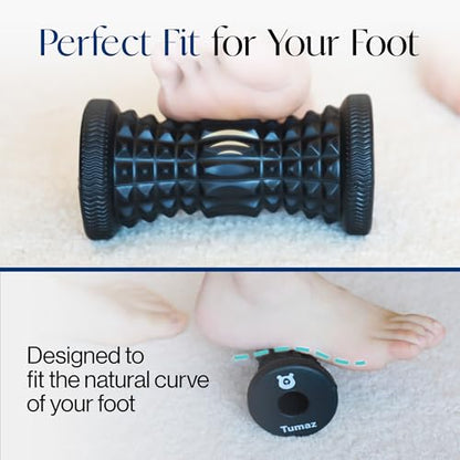 Tumaz Foot Roller for Deep Tissue Massage & Reflexology - color: Jewel (Black)