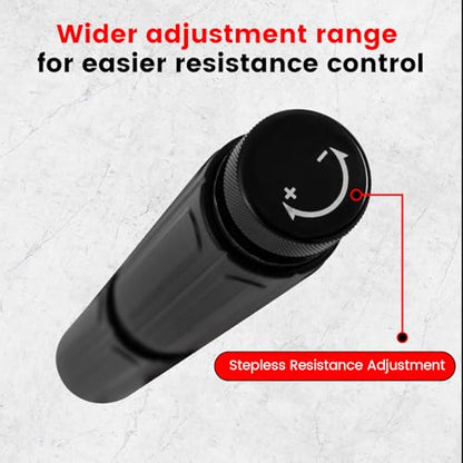 LIZAAL Forearm Strengthener, Adjustable All-Metal Grip Strength Trainer, Wrist Roller & Forearm Exerciser with Silicone Grip, Portable Forearm Strength Trainer for Hand, Wrist & Forearm Workout