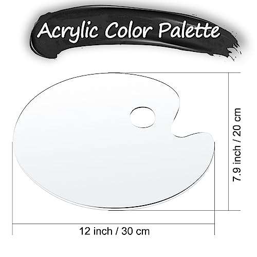 Acrylic Paint Set, Art Painting Supplies Kit with 10 Brushes, 5 Stainless Steel Palette Knife, 6 Plastic Spatula Palette Knives, Paint Palette tray, Acrylic Painting Supplies for Adults and Kids
