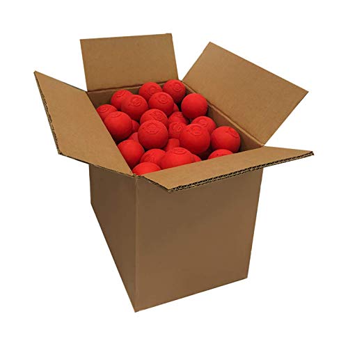 Velocity 라크로스 볼 - 60팩 및 120팩 - 연습용, 공식 NFHS 및 대학 승인 사이즈 - color: 레드, size: 120 Balls, style: 연습용 공