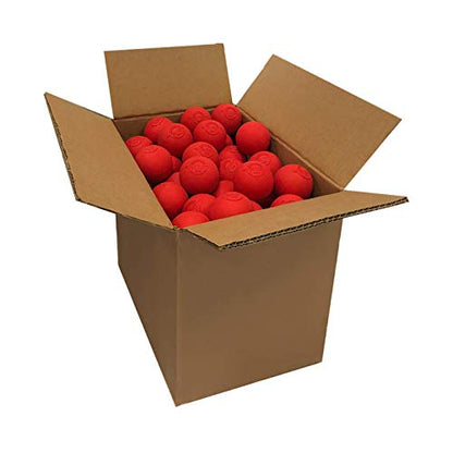 Velocity 라크로스 볼 - 60팩 및 120팩 - 연습용, 공식 NFHS 및 대학 승인 사이즈 - color: 레드, size: 120 Balls, style: 연습용 공