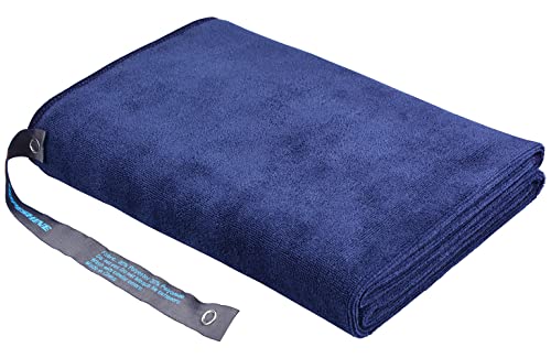 HOPESHINE Gym Towels for Men 20inch X 40inch Women Travel Sweat Fast Drying Compact Towel for Working Out Microfiber Camping, Sports Absorbent Hiking, Backpacking, Yoga, Exercise - color: Navy Blue, size: 1-Pack 20inch X 40inch