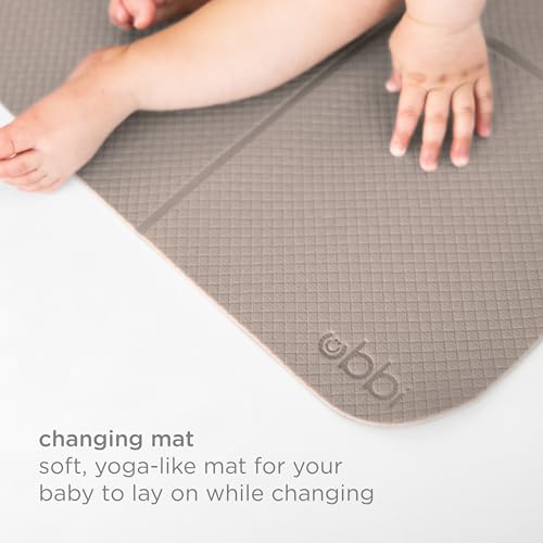 Ubbi On-the-Go Diaper Changing Baby Mat, Taupe - size: 16 x 21 Inch, style: Taupe Changing Mat