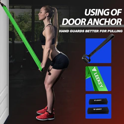 Resistance Bands for Pull Up Assist, Stretch Bands & Exercise Workout Set - color: 15-125LBS COLOR+STRAPS