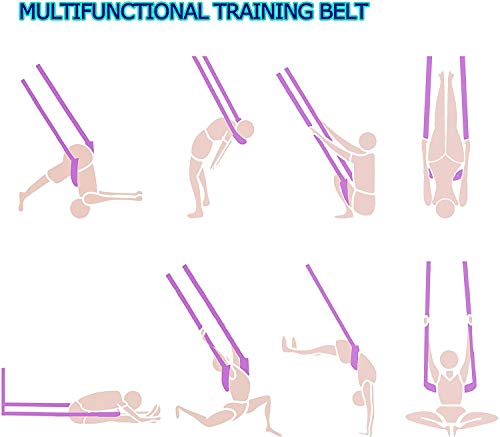 Fitness Yoga Stretching Strap, Adjustable Leg Stretcher Back Bend Assist Trainer, Improve Leg Waist Back Flexibility Home Gym Equipment for Rehab Pilates Ballet Cheerleading Splits Gymnastics - color: green