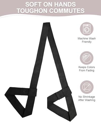 Yoga Mat Strap Carrier with Adjustable Hook-and-Loop for Most Mats