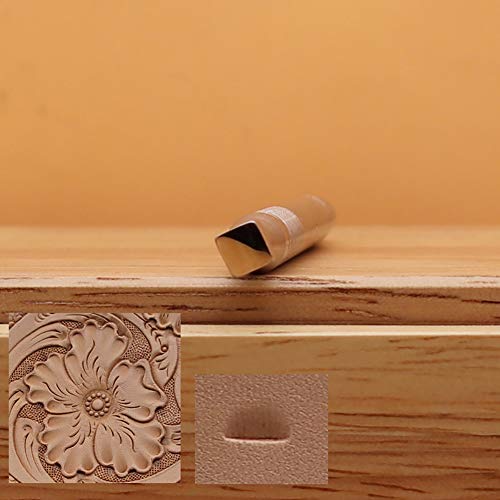 Leather Stamping Tool 304 Stainless Steel Professional Stamp Tools Leather Edge Punch Carving DIY LeatherCrafts (XS, 1pc) - size: XS, 1pc
