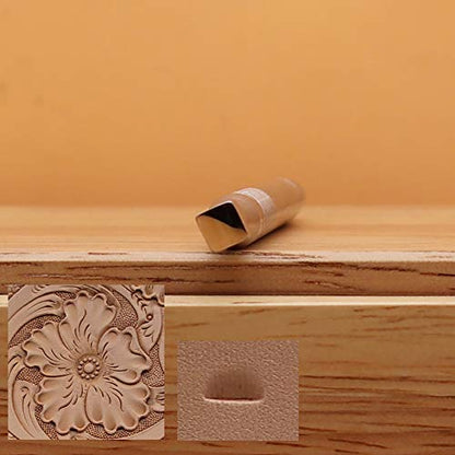 Leather Stamping Tool 304 Stainless Steel Professional Stamp Tools Leather Edge Punch Carving DIY LeatherCrafts (XS, 1pc) - size: XS, 1pc