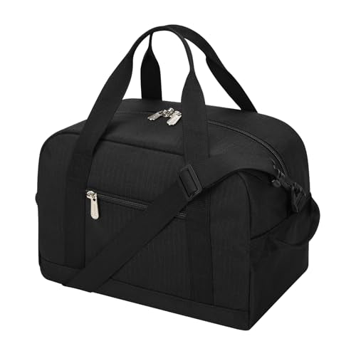 Apenze Small Gym Bag,12 inch Carry On Bag - color: Black, size: 12 inch